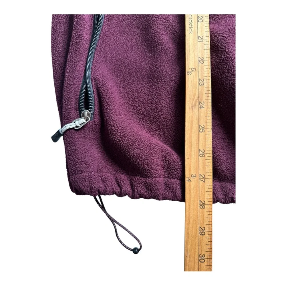 Fleece‎ Zip Up  Burgundy/Gray Jacket Size X-Large Youth